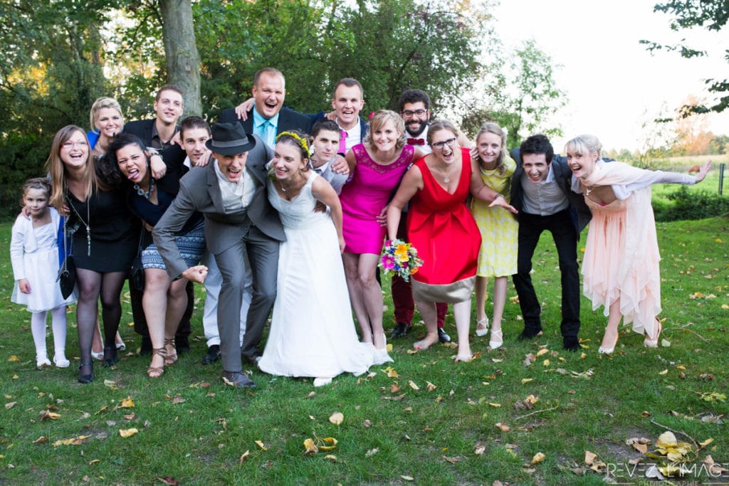 Photo de groupe au jardin