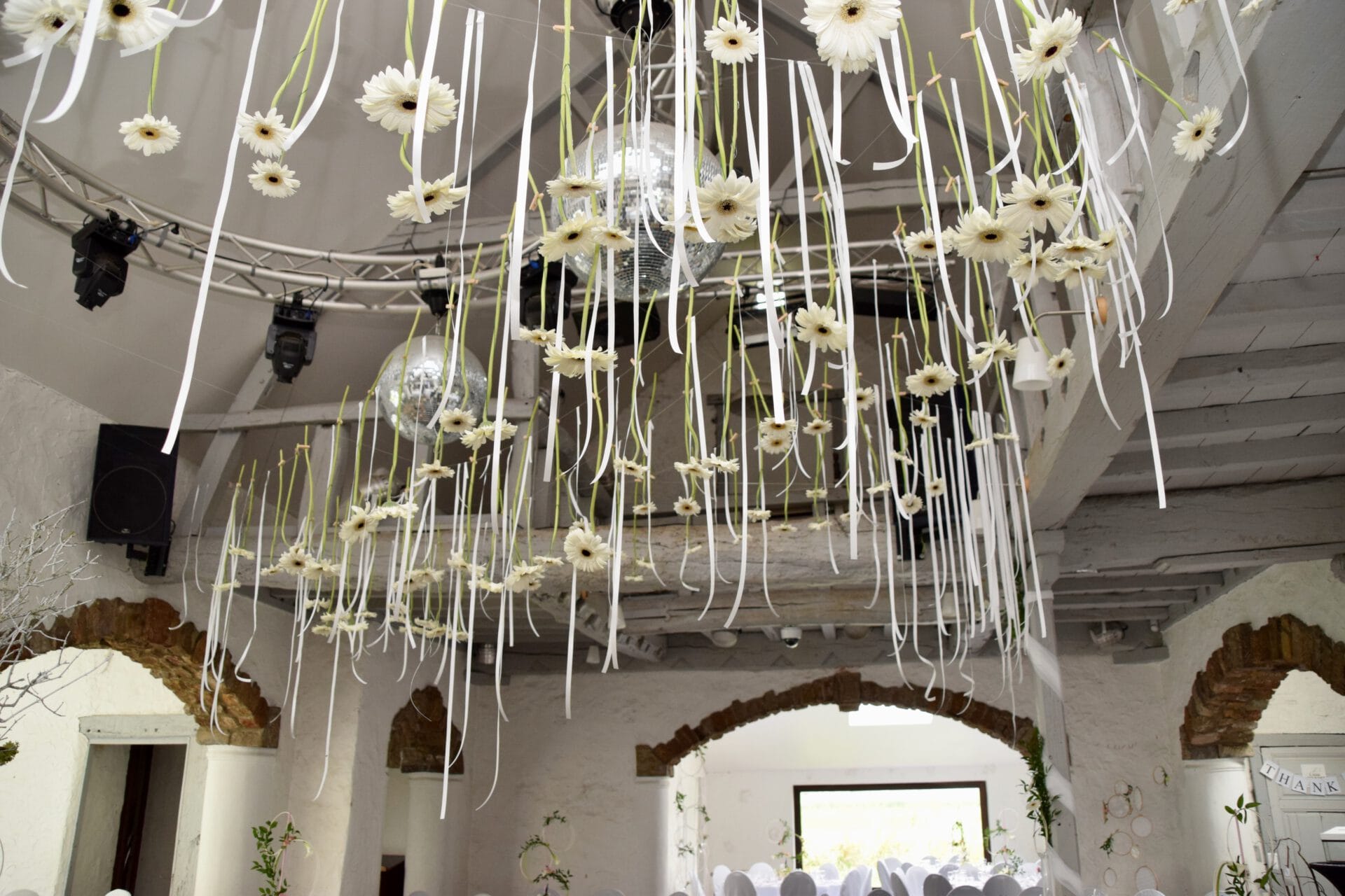 fleurs suspendues