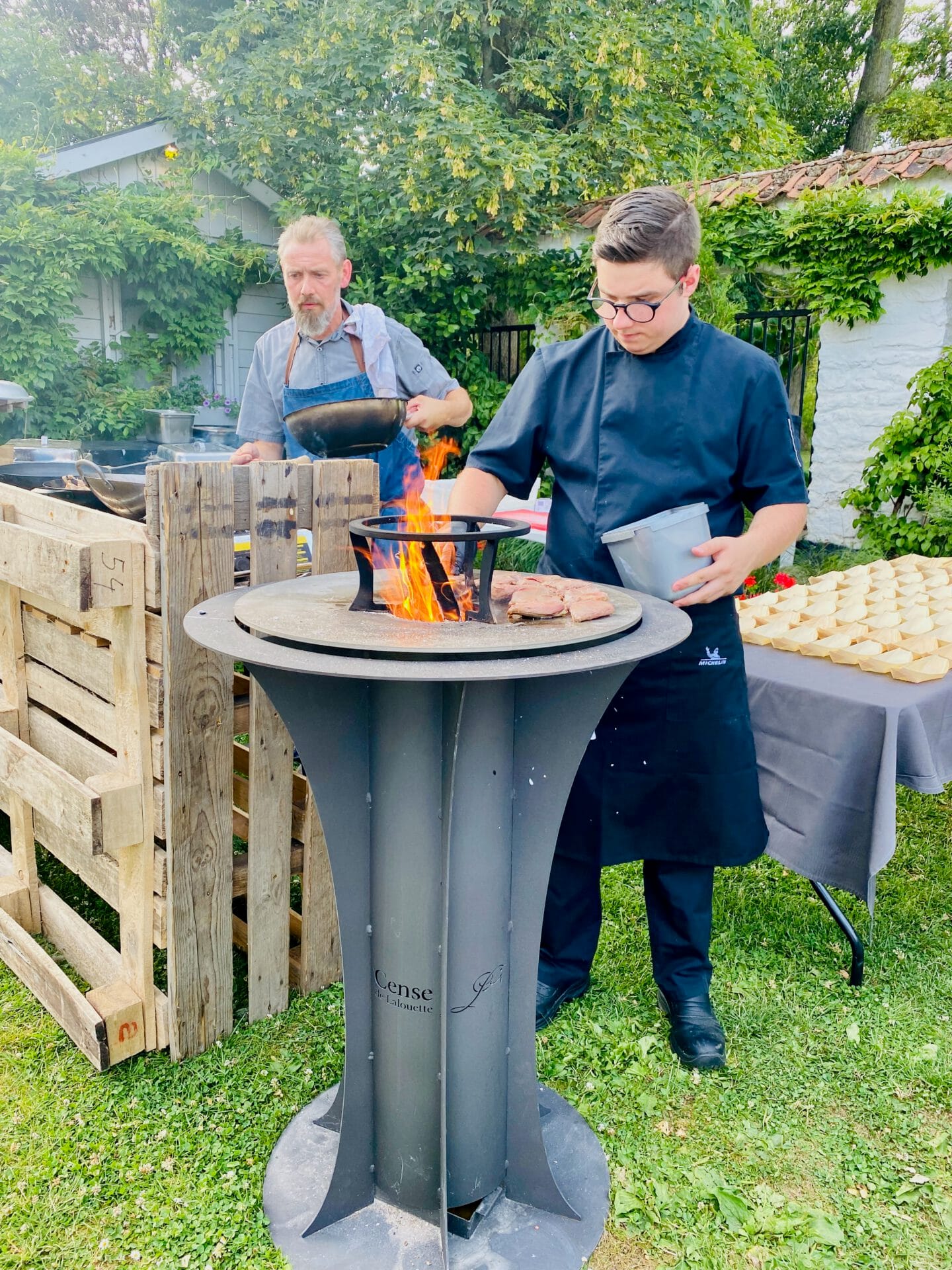 Brasero pour garden party